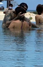 KOURTNEY KARDASHIAN at a Pool at Las Ventanas al Paraiso Resort in Cabo 08/17/2021