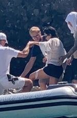 KOURTNEY KARDASHIAN in Bikini at a Beach in Italy 08/27/2021