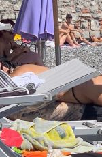 KOURTNEY KARDASHIAN in Bikini at a Beach in Italy 08/27/2021