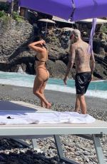 KOURTNEY KARDASHIAN in Bikini at a Beach in Italy 08/27/2021