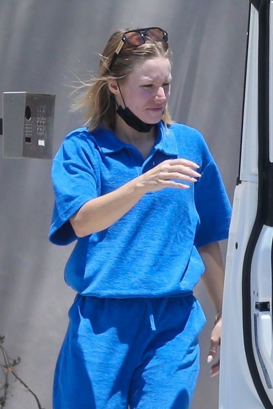 KRISTEN BELL Out nad About in Los Feliz 07/30/2021