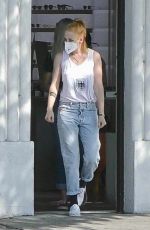 KRISTEN STEWART and DYLAN MEYER Shopping for Sunglasses in Los Feliz 08/26/2021