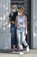 KRISTEN STEWART and DYLAN MEYER Shopping for Sunglasses in Los Feliz 08/26/2021