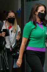 KRISTIN DAVIS Leaves And Just Like That Set in New York 08/30/2021
