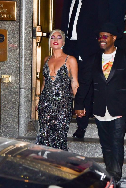 LADY GAGA and Michael Bearden Leaves Radio City Music Hall in New York 08/05/2021