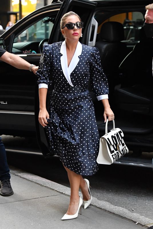 LADY GAGA Arrives at Radio City Music Hall in New York 07/31/2021