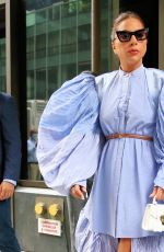 LADY GAGA Leaves Her Hotel in New York 08/04/2021
