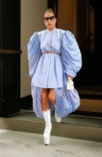 LADY GAGA Leaves Her Hotel in New York 08/04/2021