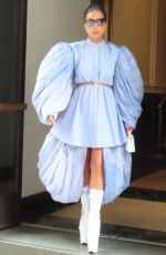 LADY GAGA Leaves Her Hotel in New York 08/04/2021