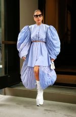 LADY GAGA Leaves Her Hotel in New York 08/04/2021