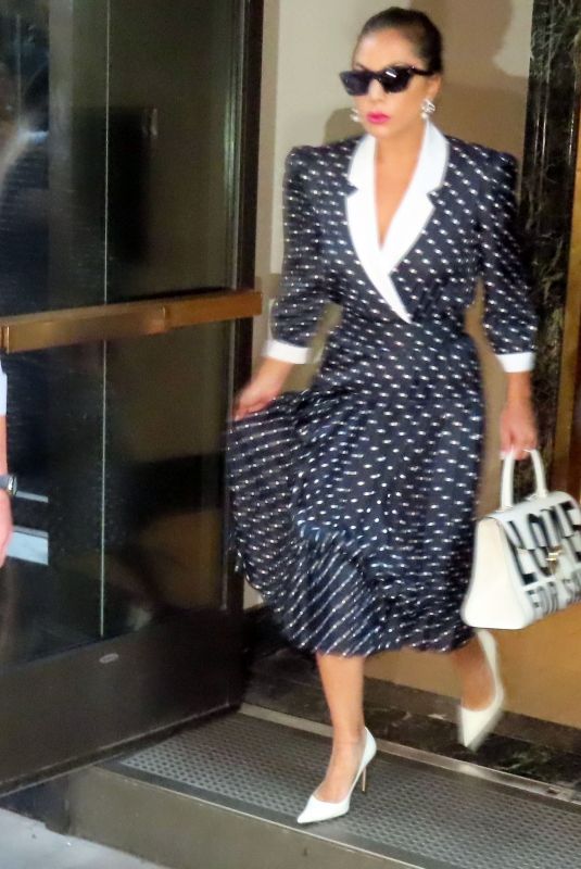 LADY GAGA Out at Lexington Avenue in New York 07/31/2021