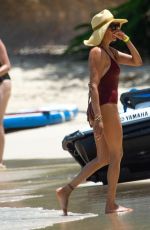LAUREN SILVERMAN in Swimsuit at a Beach in Barbados 08/04/2021