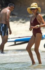 LAUREN SILVERMAN in Swimsuit at a Beach in Barbados 08/04/2021