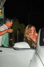 LEANN RIMES and Eddie Cibrian at Olivetta Restaurant in West Hollywood 08/19/2021