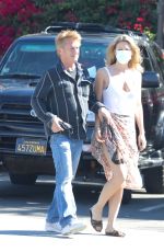 LEILA GEORGE and Sean Penn Out for Lunch in Malibu 08/01/2021