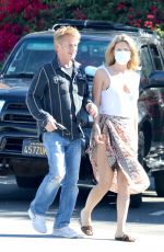 LEILA GEORGE and Sean Penn Out for Lunch in Malibu 08/01/2021