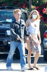 LEILA GEORGE and Sean Penn Out for Lunch in Malibu 08/01/2021