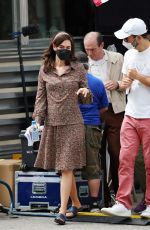LENA HEADEY on the Set of The White House Plumbers in Millbrook 08/05/2021