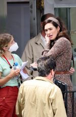 LENA HEADEY on the Set of The White House Plumbers in Millbrook 08/05/2021