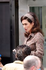 LENA HEADEY on the Set of The White House Plumbers in Millbrook 08/05/2021