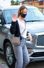LESLIE MANN in Denim at Giorgio Baldi in Santa Monica 08/11/2021