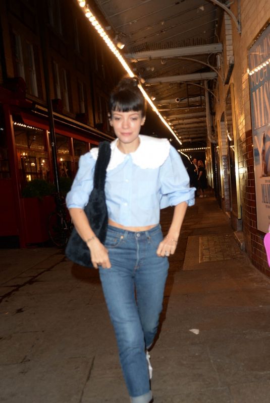 LILY ALLEN Leaves J Sheekey Restaurant in London 08/05/2021