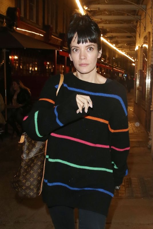 LILY ALLEN Night Out in London 08/03/2021