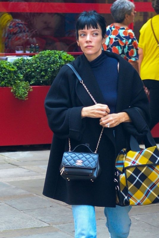 LILY ALLEN Out and About in London 08/18/2021
