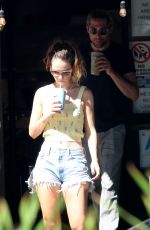 LILY JAMES and Michael Shuman Kissing Out in California 08/08/2021