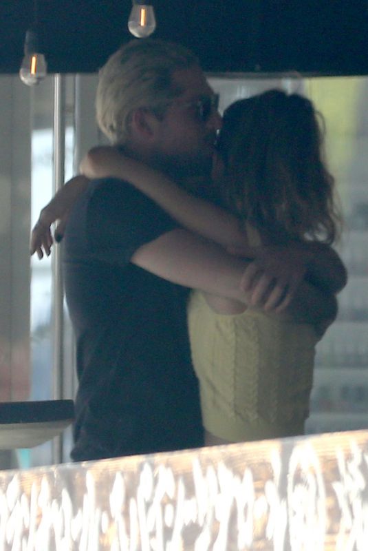 LILY JAMES and Michael Shuman Kissing Out in California 08/08/2021