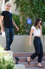 LILY JAMES and Michael Shuman Out for Lunch in Los Angeles 08/01/2021