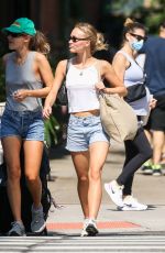 LILY-ROSE DEPP in Denim SHorts Out in New York 08/12/2021
