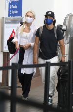 LINDSEY VONN at LAX Airport in Los Angeles 08/24/2021