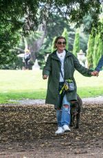 LISA ARMSTRONG Out with New Boyfriend and Dog in West London 08/08/2021