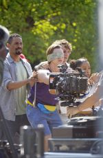 LIZA KOSHY on the Set of Players at Yankee Stadium in Bronx 08/24/2021