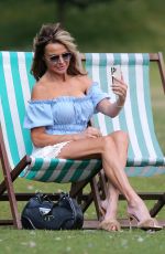 LIZZIE CUNDY Out at Hyde Park in London 08/04/2021