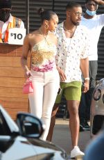 LORI HARVEY at Nobu Restaurant in Malibu 08/22/2021