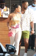 LORI HARVEY at Nobu Restaurant in Malibu 08/22/2021