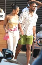 LORI HARVEY at Nobu Restaurant in Malibu 08/22/2021