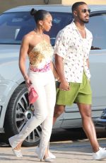 LORI HARVEY at Nobu Restaurant in Malibu 08/22/2021