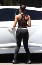 LORI HARVEY heading to Gym in West Hollywood 08/03/2021