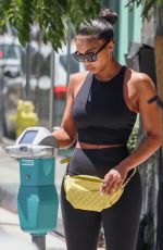 LORI HARVEY heading to Gym in West Hollywood 08/03/2021