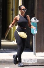 LORI HARVEY heading to Gym in West Hollywood 08/03/2021