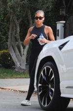 LORI HARVEY Heading to Pilates Class in Los Angeles 08/17/2021