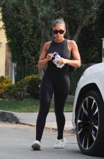 LORI HARVEY Heading to Pilates Class in Los Angeles 08/17/2021