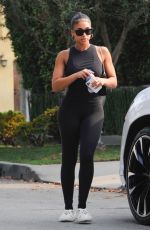 LORI HARVEY Heading to Pilates Class in Los Angeles 08/17/2021