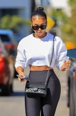 LORI HARVEY Leaves Pilates Class in West Hollywood 08/05/2021