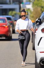 LORI HARVEY Leaves Pilates Class in West Hollywood 08/05/2021