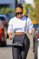 LORI HARVEY Leaves Pilates Class in West Hollywood 08/05/2021