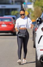 LORI HARVEY Leaves Pilates Class in West Hollywood 08/05/2021